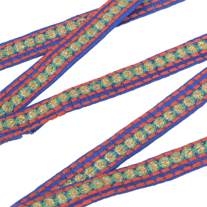 Sanskriti Indian Embroidered Prom Dress Border 1 YD Trim Purple Craft Lace