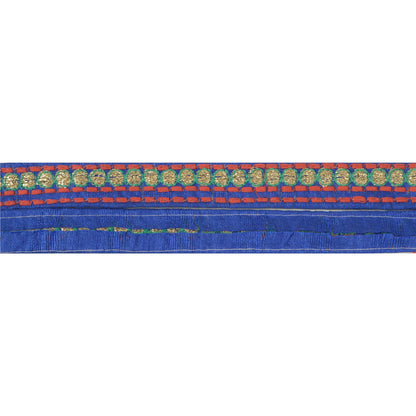 Sanskriti Indian Embroidered Prom Dress Border 1 YD Trim Purple Craft Lace