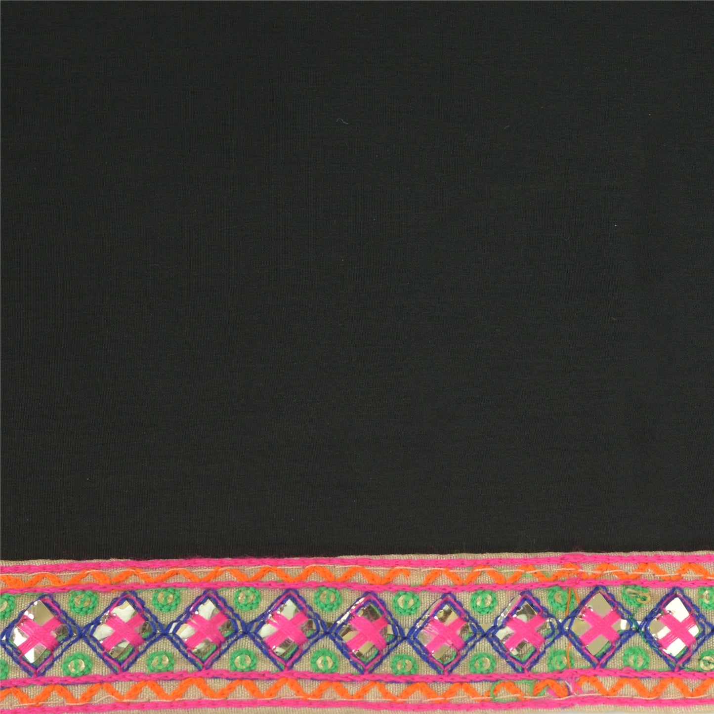 Sanskriti Indian Embroidered Prom Dress Border 1 YD Trim Cream Craft Lace