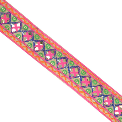 Sanskriti Indian Embroidered Prom Dress Border 1 YD Trim Cream Craft Lace