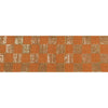 Sanskriti Indian Sparkle Embroidered Border 1 YD Trim Ribbon Orange Craft Lace