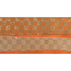 Sanskriti Indian Sparkle Embroidered Border 1 YD Trim Ribbon Orange Craft Lace