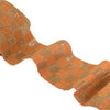 Sanskriti Indian Sparkle Embroidered Border 1 YD Trim Ribbon Orange Craft Lace
