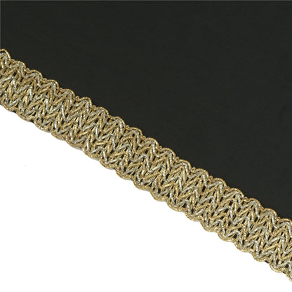 Sanskriti Indian Woven Prom Dress Border 1 YD Trim Golden Craft Lace Zari Work