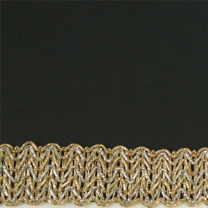 Sanskriti Indian Woven Prom Dress Border 1 YD Trim Golden Craft Lace Zari Work