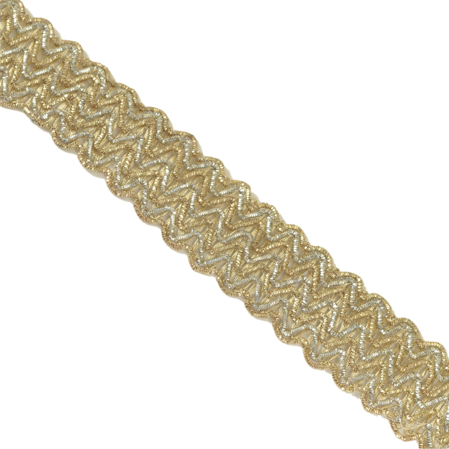 Sanskriti Indian Woven Prom Dress Border 1 YD Trim Golden Craft Lace Zari Work