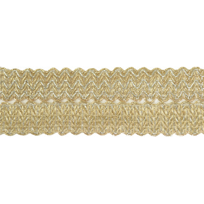 Sanskriti Indian Woven Prom Dress Border 1 YD Trim Golden Craft Lace Zari Work