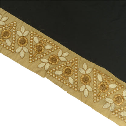 Sanskriti Indian Embroidered Prom Dress Border 1 YD Trim Craft Lace Golden Work