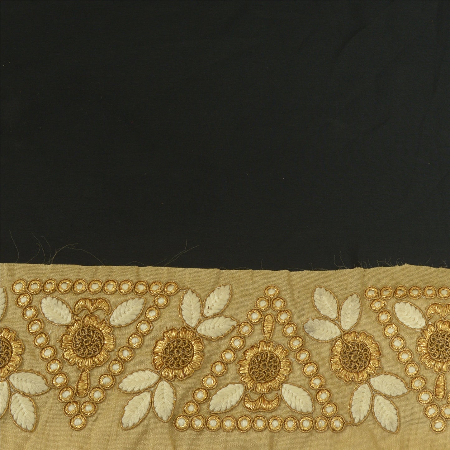 Sanskriti Indian Embroidered Prom Dress Border 1 YD Trim Craft Lace Golden Work