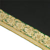 Sanskriti Hand Beaded Party Prom Border 1 YD Trim Green Craft Lace Mirrors