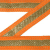 Sanskriti Vævet Glitterkjolekant 1 YD Kantbånd Orange Håndværkssyning Blonde