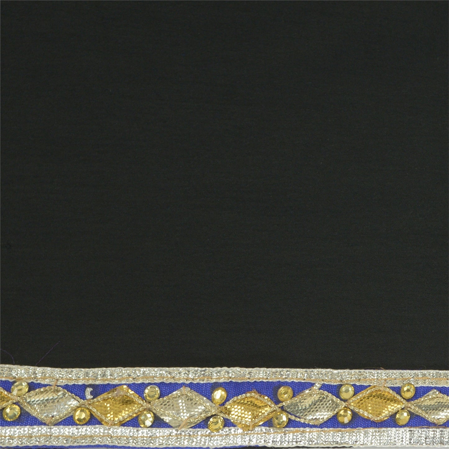 Sanskriti Indian Embroidered Prom Dress Border 1 YD Trim Blue Craft Decor Lace