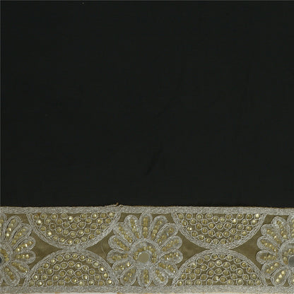 Sanskriti Indian Hand Beaded Dress Border 1 YD Trim Ribbon Golden Craft Lace