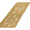 Sanskriti Hand Beaded Bridal Dress Border 1 Yard Trim Ribbon Golden Craft Lace