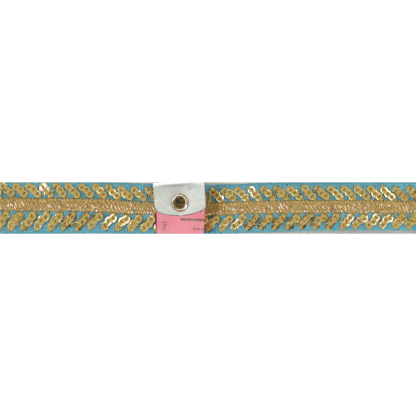 Sanskriti Broderet Kjole Sykant 1 YD Kant Blå Håndværksdekoration Blonde