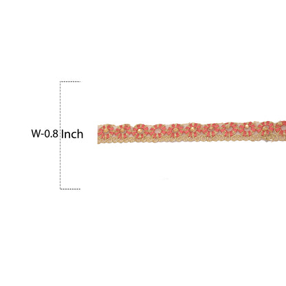 Sanskriti Handmade Dress Sewing 0.8" W Border 1 YD Trim Cream Craft Decor Lace