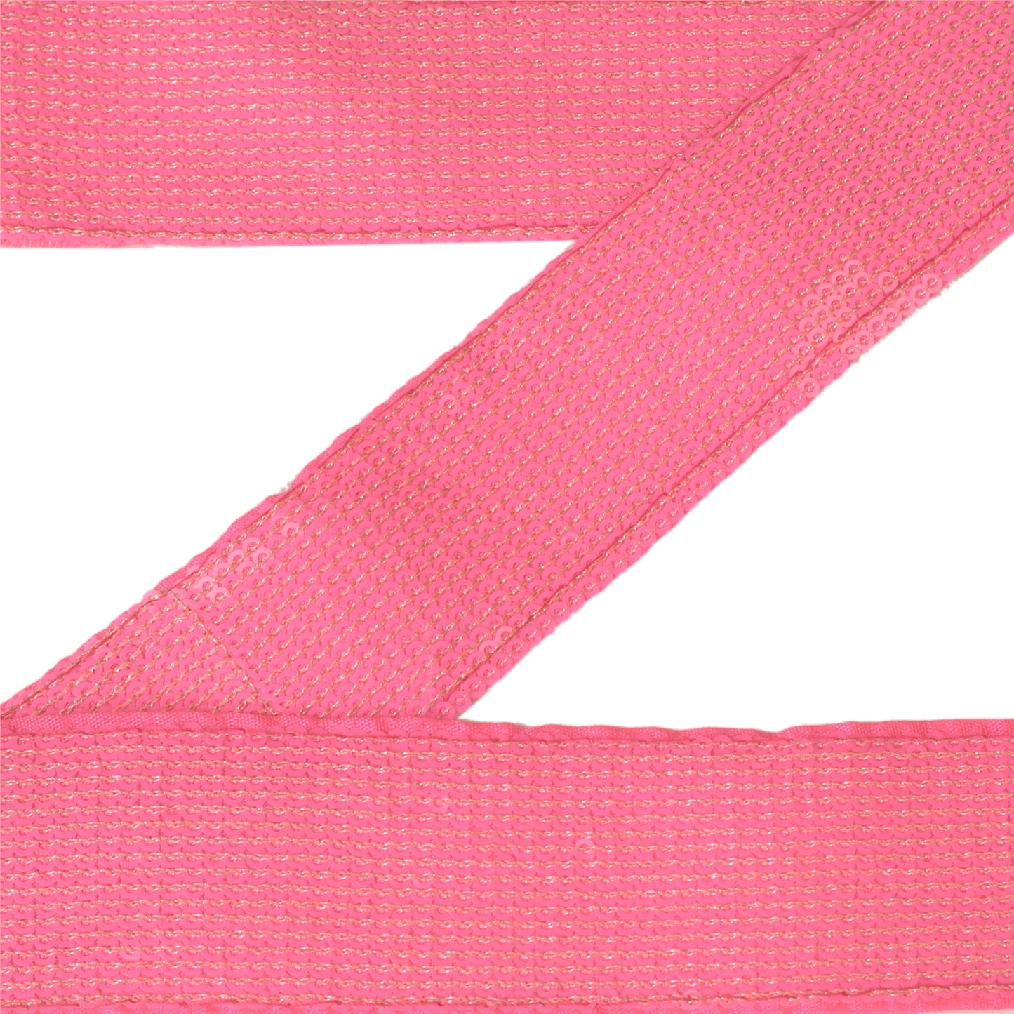 Sanskriti Woven Sparkle Dress Border 1 YD Trim Ribbon Pink Craft Sewing Lace