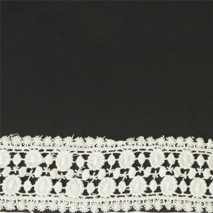 Sanskriti Schiffli Embroidered Bridal Dress Border 1 YD Trim Ribbon Craft Lace