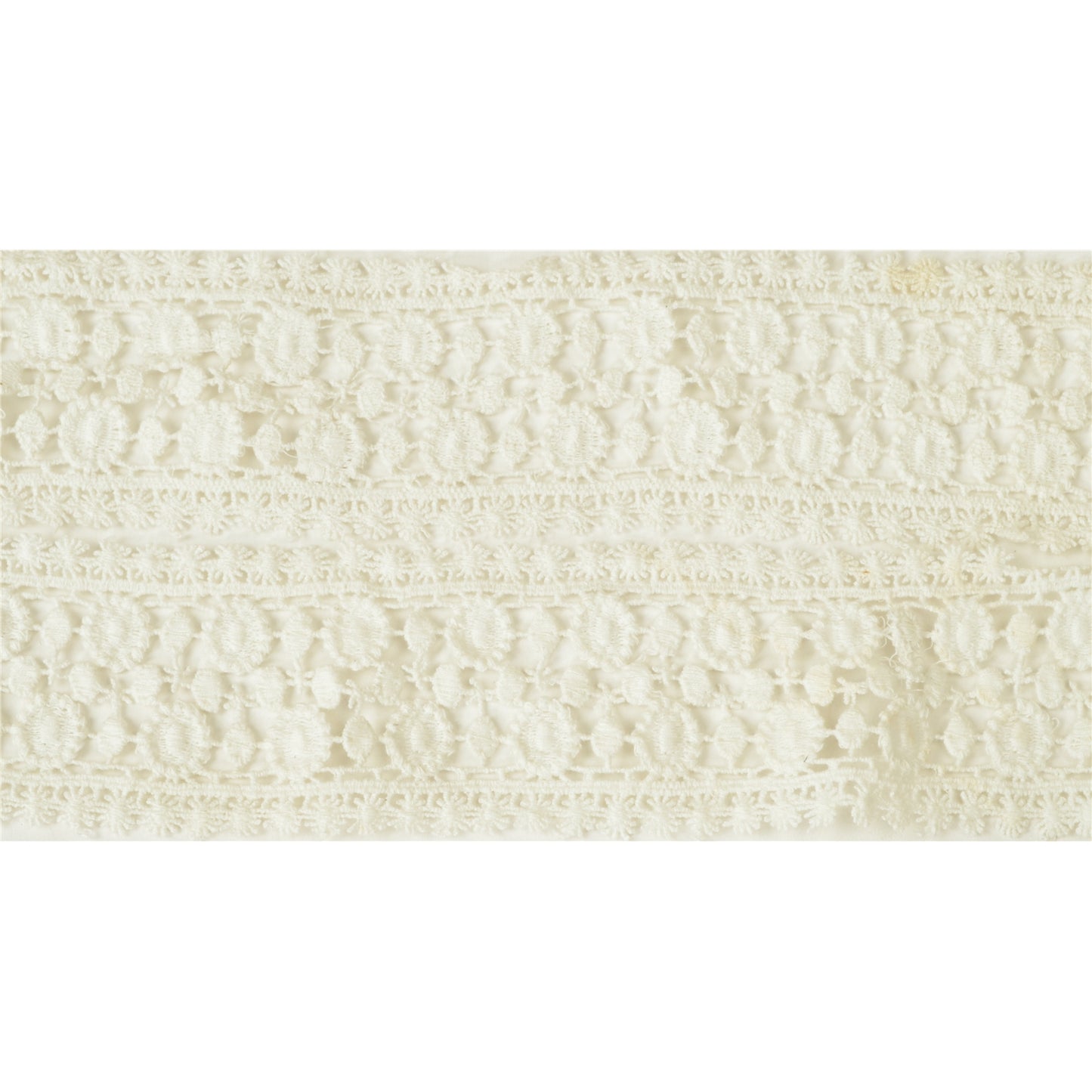 Sanskriti Schiffli Embroidered Bridal Dress Border 1 YD Trim Ribbon Craft Lace