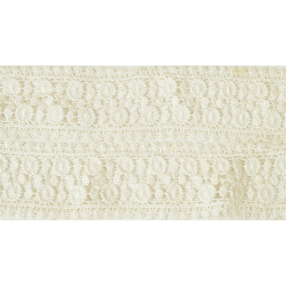 Sanskriti Schiffli Embroidered Bridal Dress Border 1 YD Trim Ribbon Craft Lace