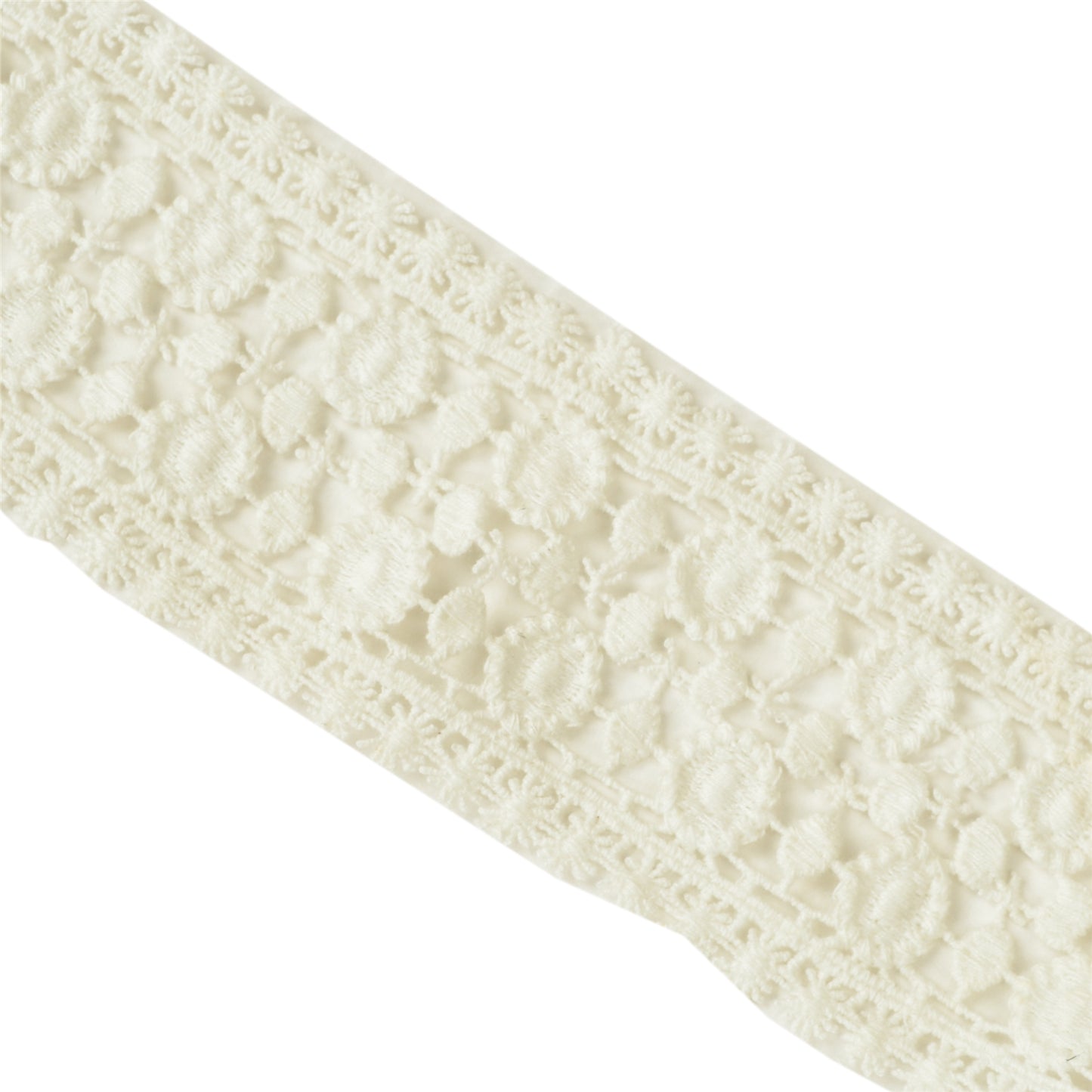 Sanskriti Schiffli Embroidered Bridal Dress Border 1 YD Trim Ribbon Craft Lace