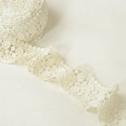 Sanskriti Schiffli Embroidered Bridal Dress Border 1 YD Trim Ribbon Craft Lace