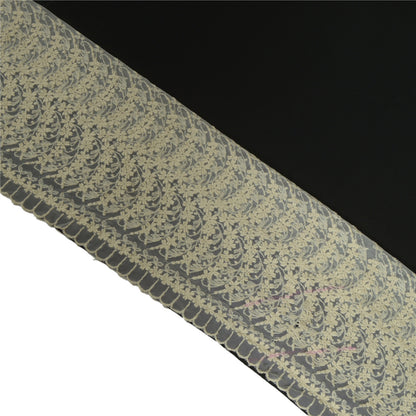 Sanskriti Schiffli Embroidered Bridal Dress Border 1 YD Trim Ribbon Craft Lace