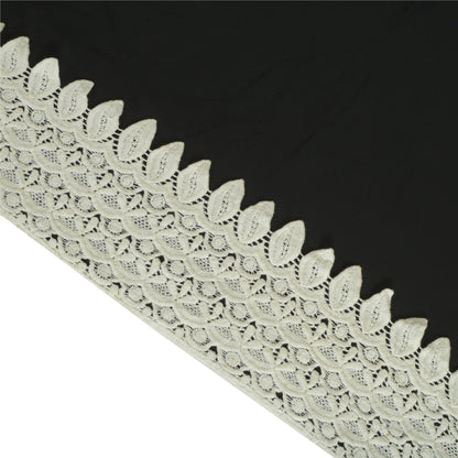 Sanskriti Schiffli Embroidered Bridal Dress Border 1 YD Trim Ribbon Craft Lace