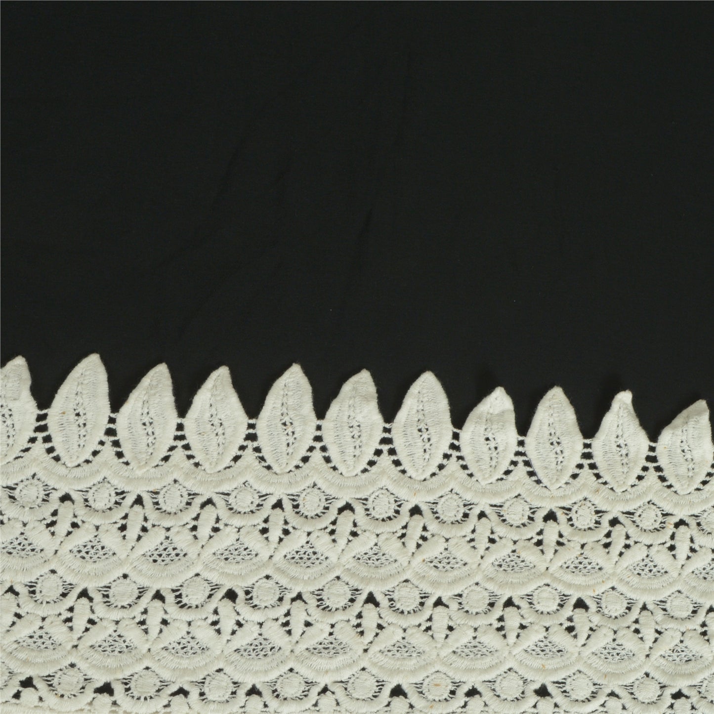 Sanskriti Schiffli Embroidered Bridal Dress Border 1 YD Trim Ribbon Craft Lace