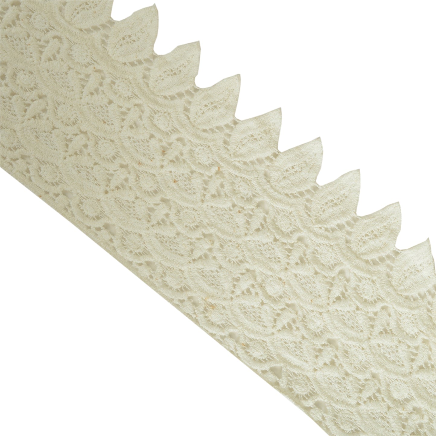 Sanskriti Schiffli Embroidered Bridal Dress Border 1 YD Trim Ribbon Craft Lace