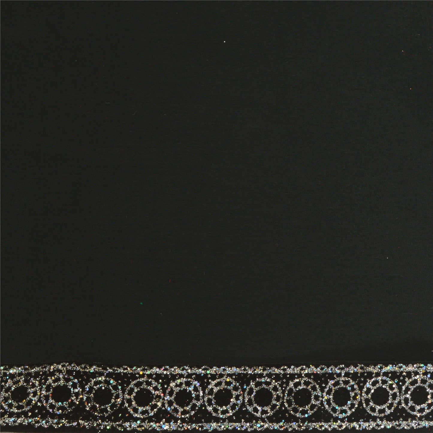 Sanskriti Indian Woven Sparkle Dress Border 1 YD Trim Ribbon Black Craft Lace