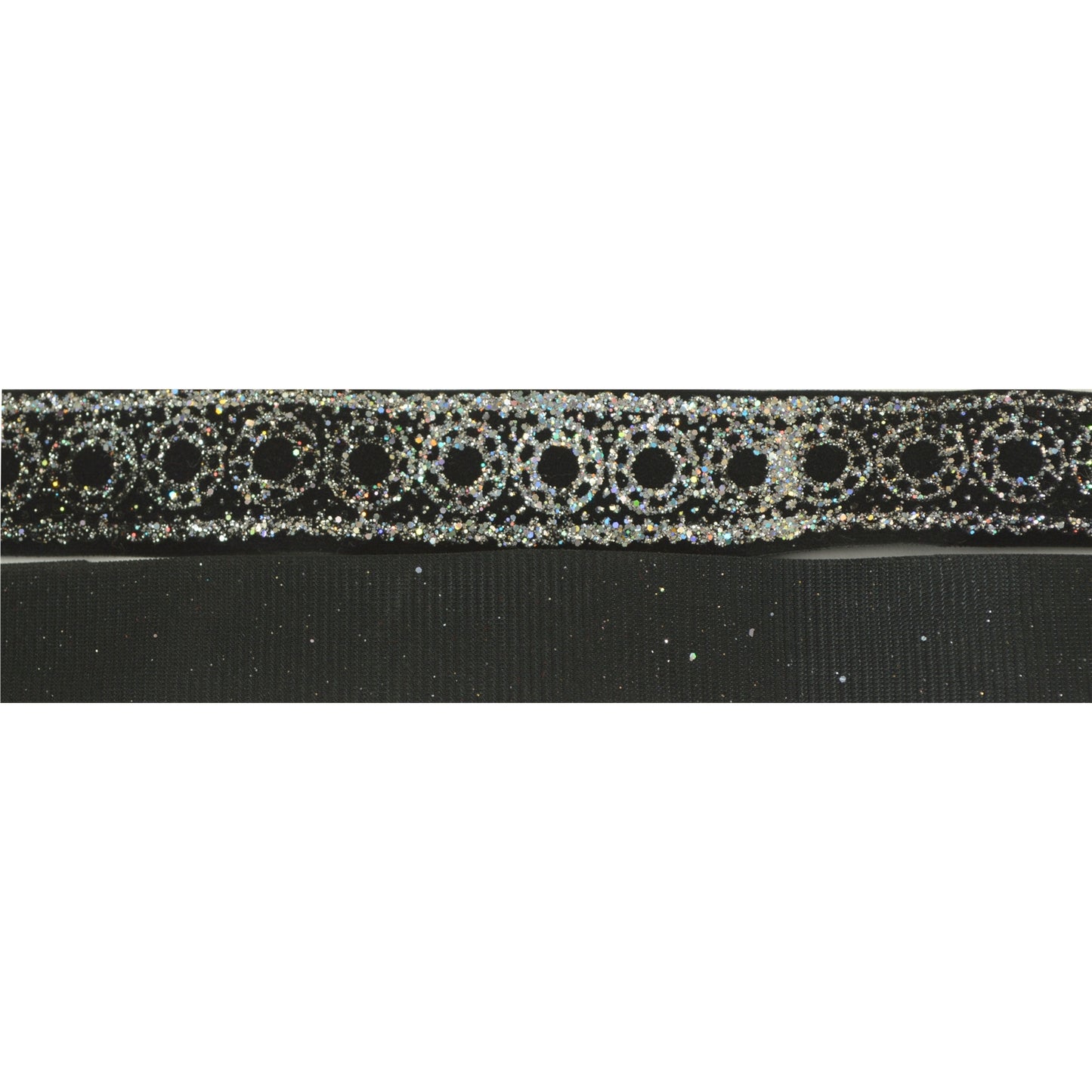 Sanskriti Indian Woven Sparkle Dress Border 1 YD Trim Ribbon Black Craft Lace