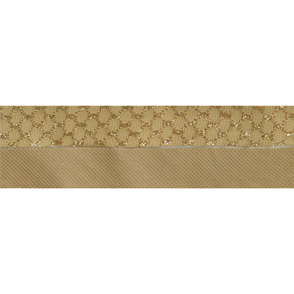 Sanskriti Woven Sparkle Bridal Dress Border 1 YD Trim Ribbon Golden Craft Lace