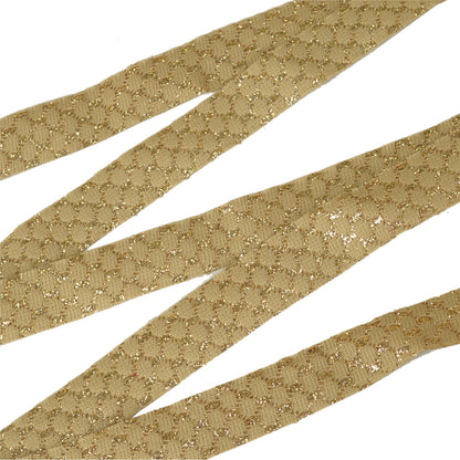 Sanskriti Woven Sparkle Bridal Dress Border 1 YD Trim Ribbon Golden Craft Lace