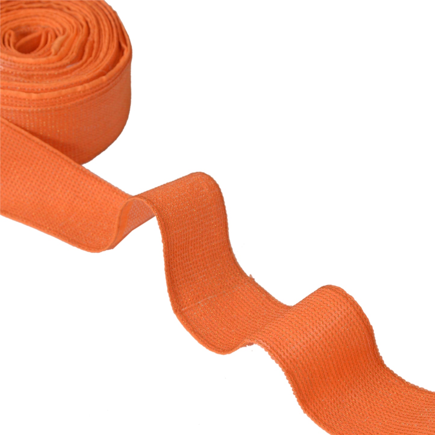 Sanskriti Indian Woven Sparkle Dress Border 1 YD Trim Ribbon Orange Craft Lace