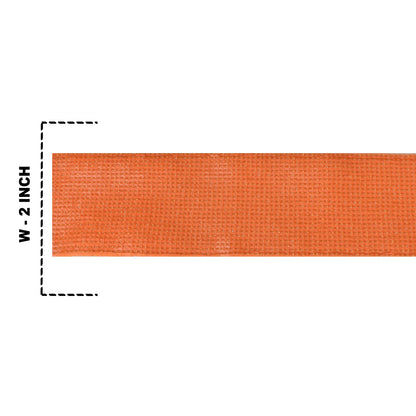 Sanskriti Indian Woven Sparkle Dress Border 1 YD Trim Ribbon Orange Craft Lace