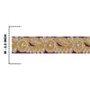 Sanskriti Hand Beaded Dress Bridal Border 1 YD Trim Purple Craft Zircon Lace