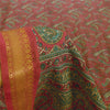 Sanskriti Vintage Indian Pink Sarees Art Silk Paisley Printed Fabric 5+yd Sari