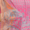 Sanskriti Vintage Pink Sarees Moss Crepe Sari Printed Floral 6 YD Craft Fabric