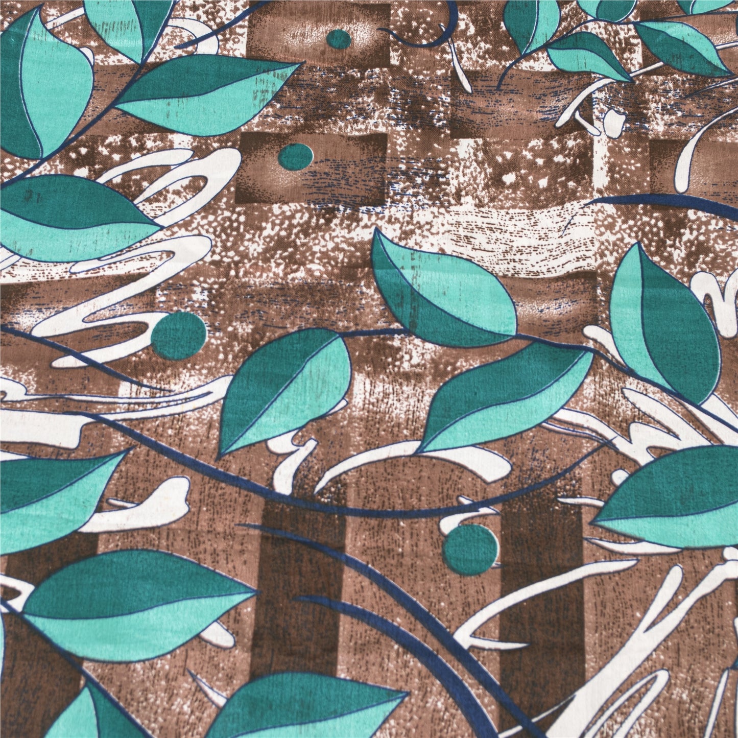 Sanskriti Vintage Brown Sarees Moss Crepe Sari Printed Floral Soft Craft Fabric