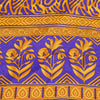 Sanskriti Vintage Craft Supplies Home Deco YellowFloral Print 5YDSari Moss Crepe