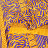 Sanskriti Vintage Craft Supplies Home Deco YellowFloral Print 5YDSari Moss Crepe