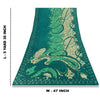 Sanskriti Vintage Sarees Green Moss Crepe Abstract Print Sari 5+YD Craft Fabric