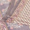 Sanskriti Vintage Sarees White Moss Crepe Floral Printed 5+yd Dressmaking Sari