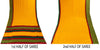 Sanskriti Vintage Saree Yellow Moss Crepe Floral Printed Sari 6+YD Craft Fabric