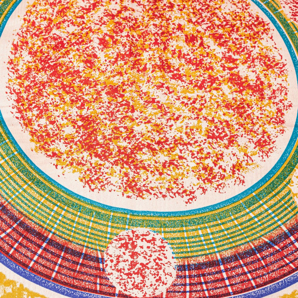 Sanskriti Vintage Sarees Craft Supplies Red Floral Print 5+YD Moss Crepe Sari