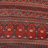 Sanskriti Vintage Red & Gray Saree Moss Crepe Floral Print 5+YD Sari Soft Fabric