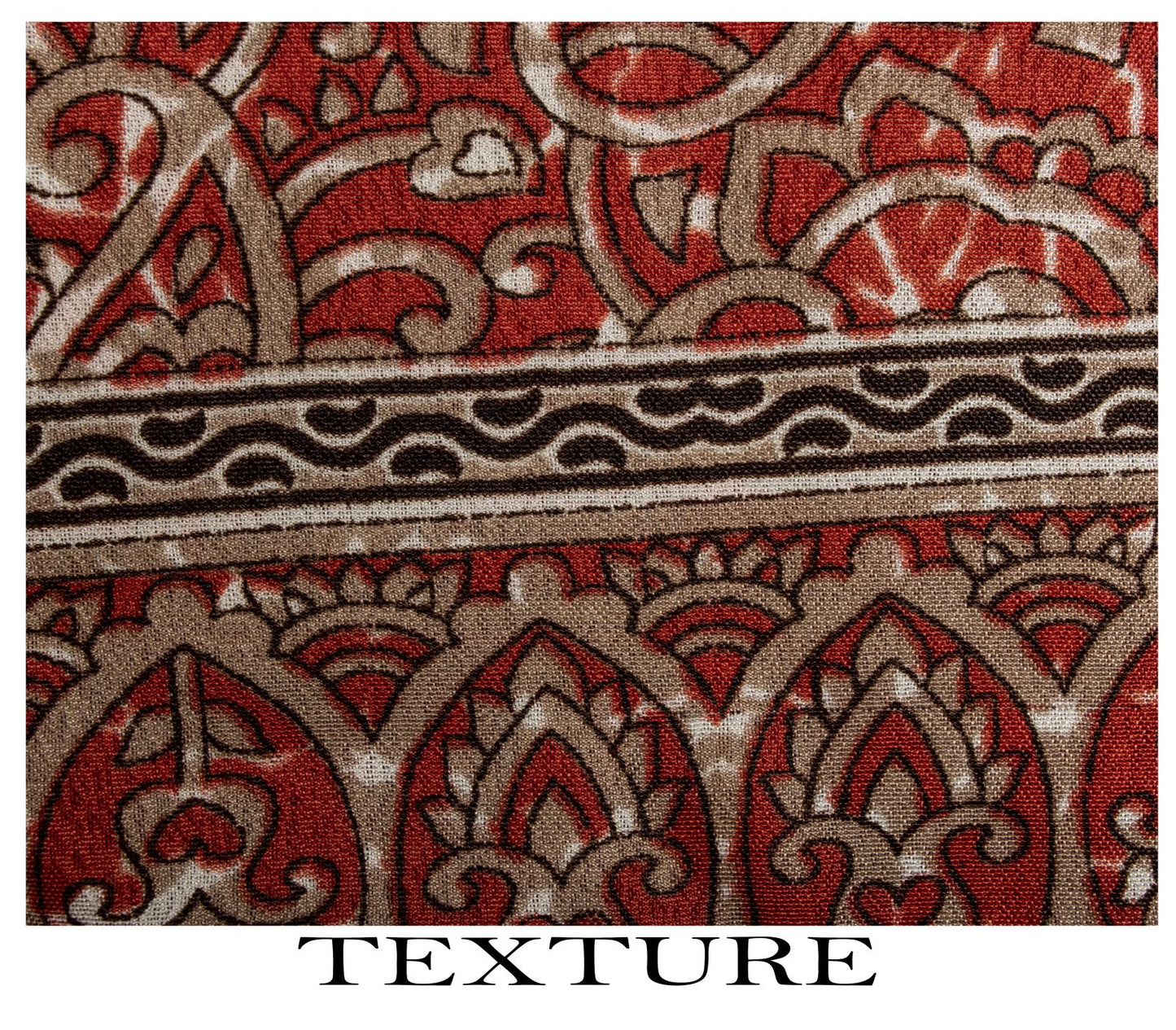 Sanskriti Vintage Red Moss Crepe Saree Paisley Printed Fabric 5 Yard Indian Sari