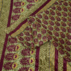 Sanskriti Vintage Brown Sarees Art Silk Sustainable Fabric Craft Printed Sewing 5 Yard Sari