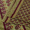 Sanskriti Vintage Brown Sarees Art Silk Sustainable Fabric Craft Printed Sewing 5 Yard Sari
